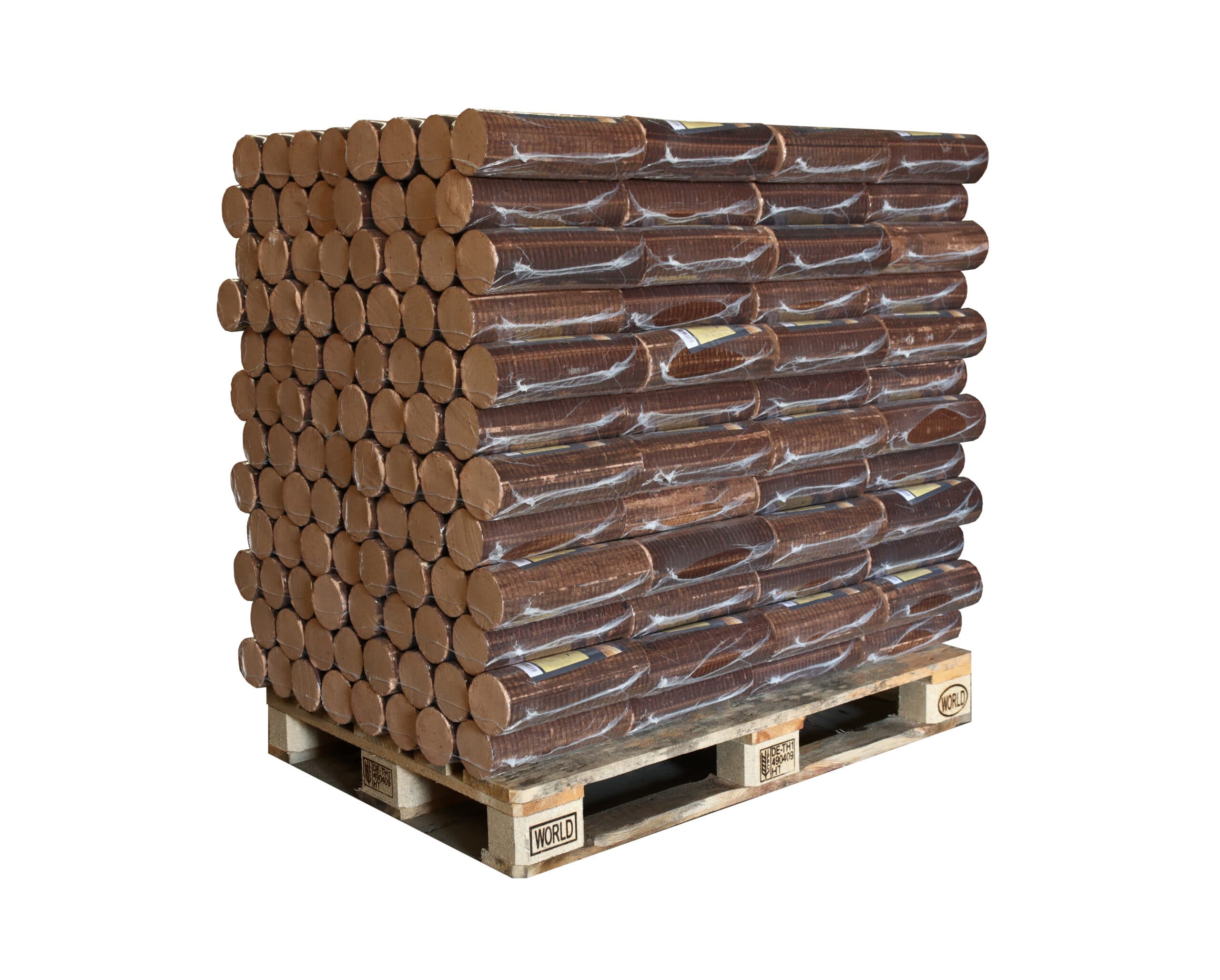 Briquettes de bois compressé